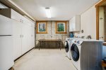 Lower level laundry area at Fernhaven